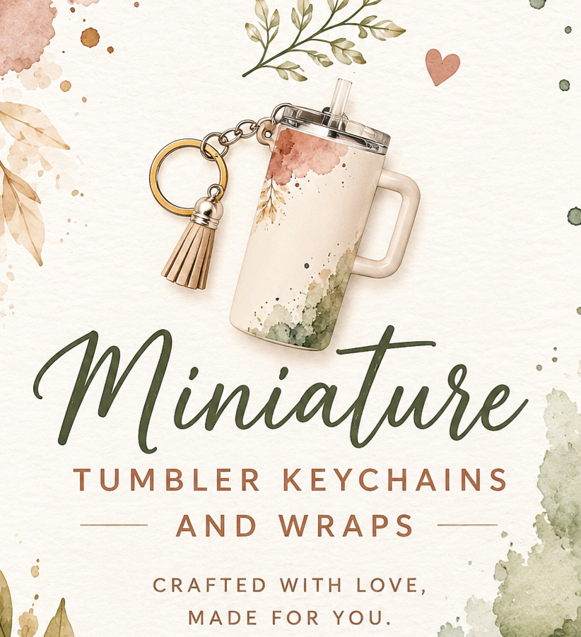 MINI TUMBLER KEYCHAIN/WRAPS