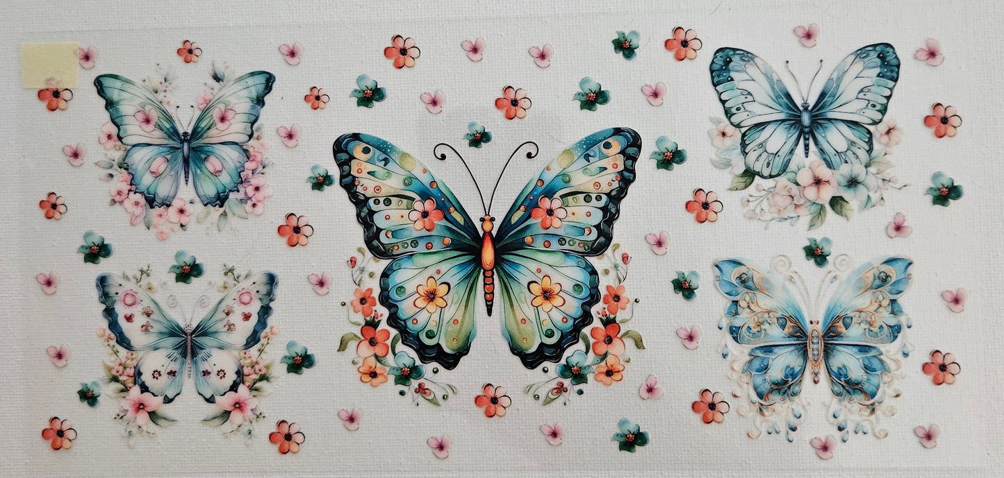 BUTTERFLIES, FLOWERS AND FRUITS