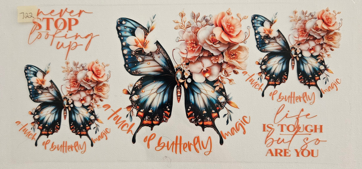 BUTTERFLIES, FLOWERS AND FRUITS
