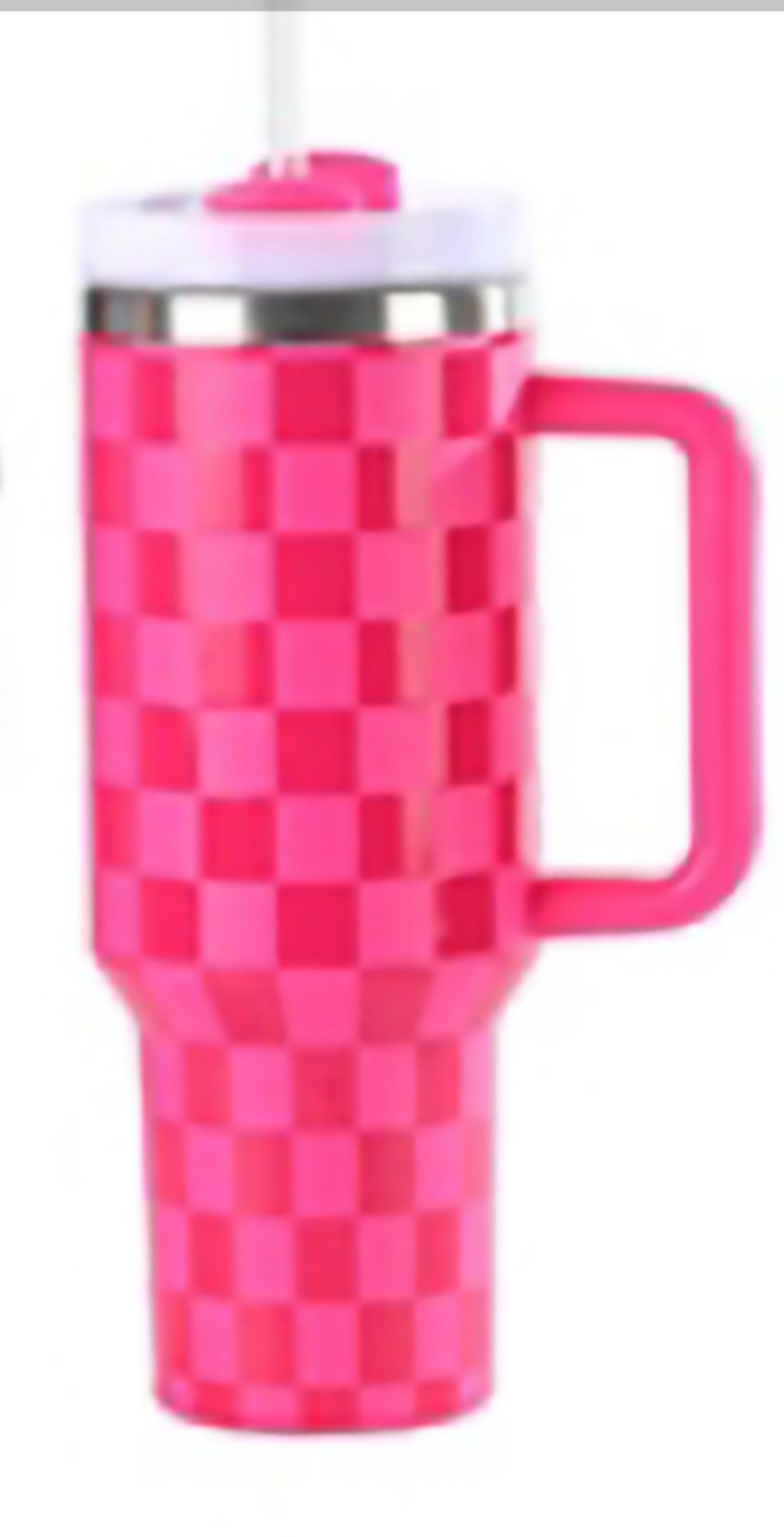 Checkerboard Stainless Steel 40oz. Tumblers